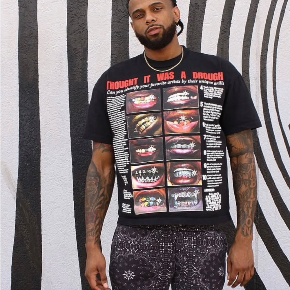 Made in the south VINTAGE GRILLS T-SHIRT - BLACK